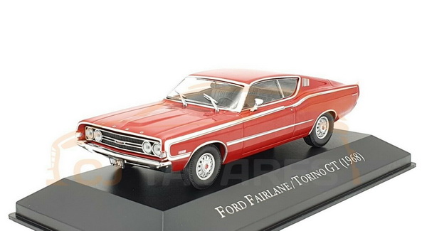 ford fairlane torino gt (1968) - "american cars" №21 M3730-21 Модель 1:43