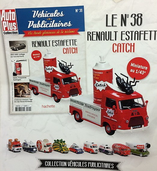 renault estafette "catch" - серия «véhicules publicitaires» №38 (с журналом) M8132-38 Модель 1:43