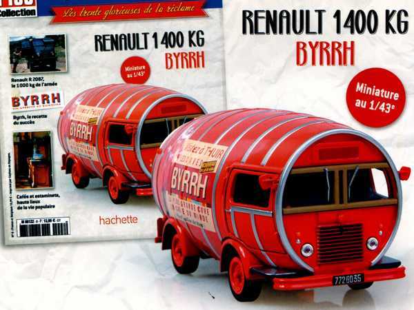 Модель 1:43 Renault 1400 kg «BYRRH» - серия «Véhicules Publicitaires» №8 (с журналом)