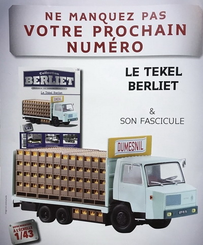 Модель 1:43 Berliet Le Tekel - серия «Les Camions Berliet» №30 (с журналом)