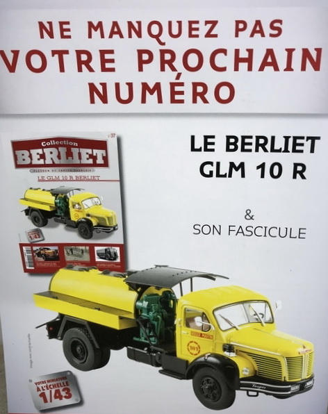 Модель 1:43 Berliet GLM 10 R Malaxeur à asphalte - серия «Les Camions Berliet» №37 (с журналом)