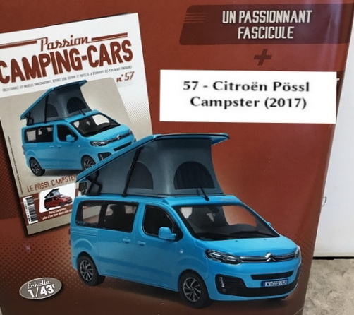 Модель 1:43 Citroen Pössl Campster - серия «Collection Camping-Cars» №57 (с журналом)