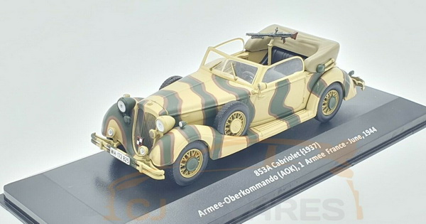 Horch 853A Cabriolet (1937) Armee- Oberkommando (AOK), France 1944 - Véhicules milit. de la Seconde Guerre Mond. №7