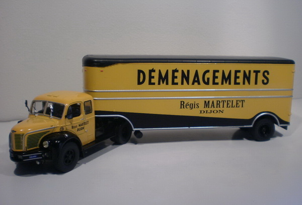 Модель 1:43 Berliet TLR 8 «Demenagements» - серия «Semi-remorques d'exception» №28 (без журнала)