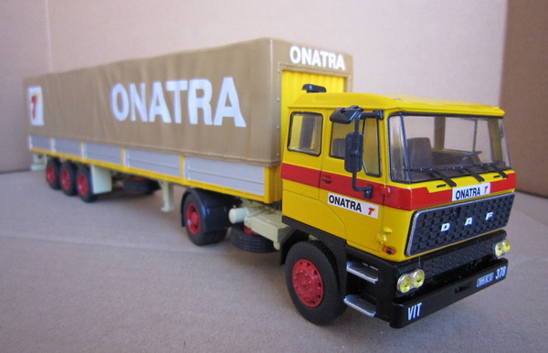 daf 2800 «transports onatra» - серия «semi-remorques d'exception» №49 (с журналом) M7815-49 Модель 1:43