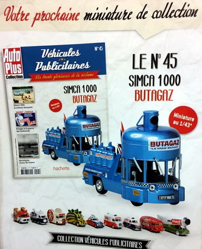 simca 1000 «butagaz» - серия «véhicules publicitaires» №45 (с журналом) M8132-45 Модель 1:43