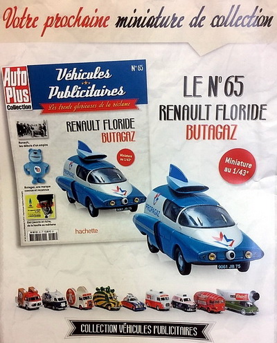 Модель 1:43 Renault Floride «Butagaz» - серия «Véhicules Publicitaires» №65 (с журналом)