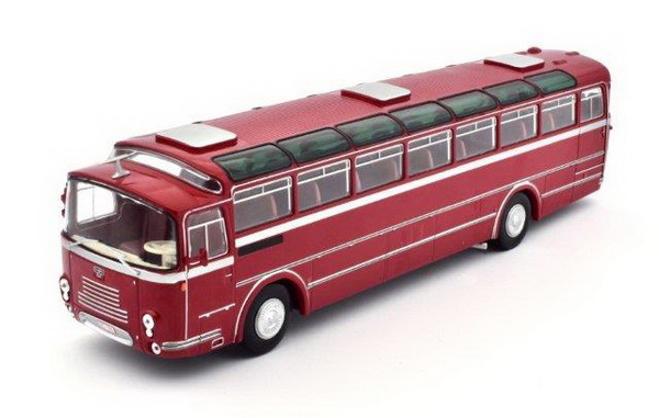 автобус van hool vhf 306 netherlands 1961 red BC038 Модель 1:43