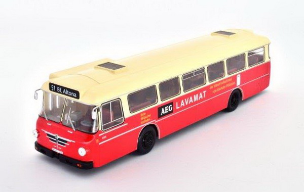 автобус bussing senator 12 d austria 1964 beige/red BC057 Модель 1:43