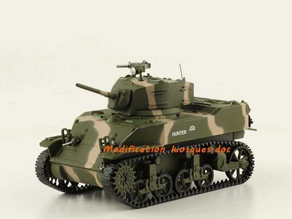 Модель 1:43 M5A1 light Tank - серия «Chars de Combat de la Seconde Guerre Mondiale» №106 (с журналом)