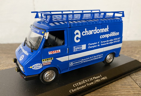 citroen c35 phase 2 - team chardonnet 1982-1983 - серия «véhicule d'assistance rallye 1/43» №11 (с журналом) M2723-11 Модель 1:43