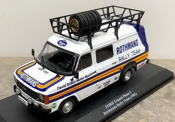 Модель 1:43 Ford Transit Phase II «Rothmans Rally Team» - серия «Véhicule d'assistance rallye 1/43» №7 (с журналом)