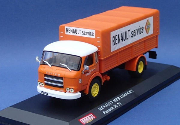 Модель 1:43 Saviem JL21 «Renault Service» - серия «Les Vehicules Du Garage Moderne» №11 (с журналом)