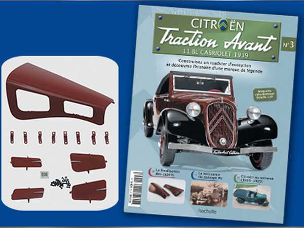 citroen traction avant 11 bl cabrio construisez la mythique - №3 (с журналом) M5135-03 Модель 1:8
