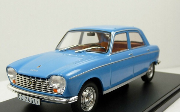 Модель 1:24 Peugeot 204 1968 - Blue