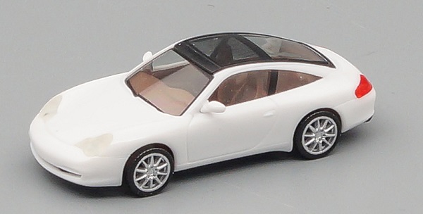 porsche 911 (996) targa, white 023030 Модель 1:87