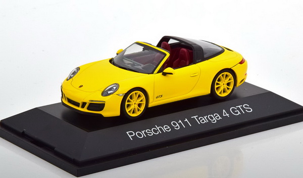 Модель 1:43 Porsche 911 (991/2) targa 4 GTS - yellow