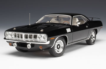 plymouth cuda 383 in black - limited production of 600 H61-50650 Модель 1:18