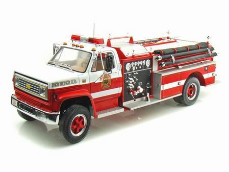 chevrolet fire truck - red/white H61-50660 Модель 1:16