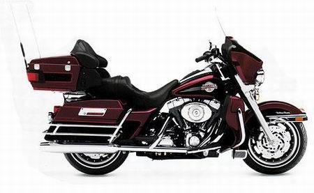 Модель 1:12 Harley-Davidson FLHTCUI Ultra Classic Electra Glide - fire red/vivid black