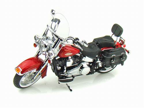 Модель 1:12 Harley-Davidson FLSTC Heritage Softail Classic - red hot sunglo