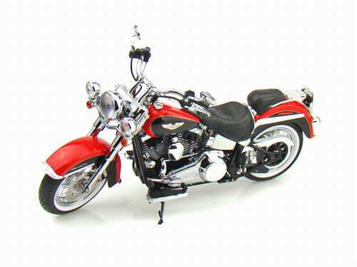 Модель 1:12 Harley-Davidson FLSTN Softail Deluxe - Scarlet Red/vivid black c/o