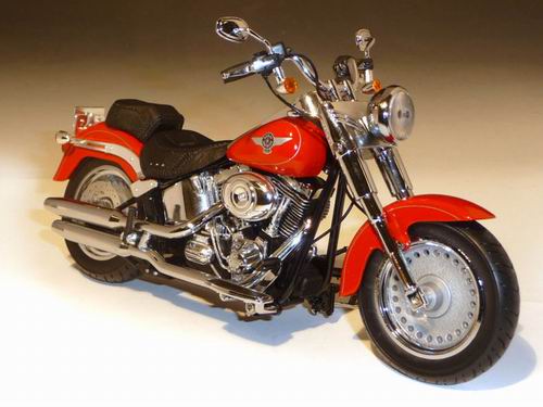 Модель 1:12 Harley-Davidson FLSTF Fat Boy - Scarlet Red