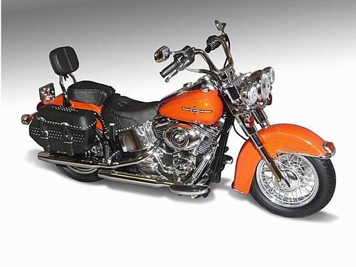 Модель 1:12 Harley-Davidson FLSTC FLSTC Heritage Softail - Tequila Sunrise orange