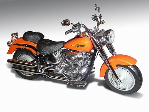 Модель 1:12 Harley-Davidson FLSTF Fat Boy - Tequila Sunrise