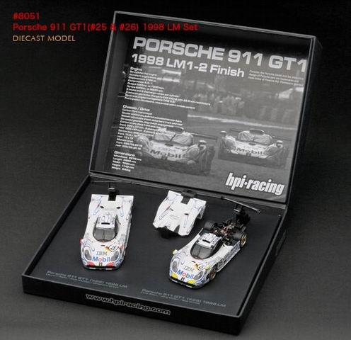 Модель 1:43 Porsche 911 GT1 Set №26/№25 Winner Le Mans (2 cars) - Gift Box