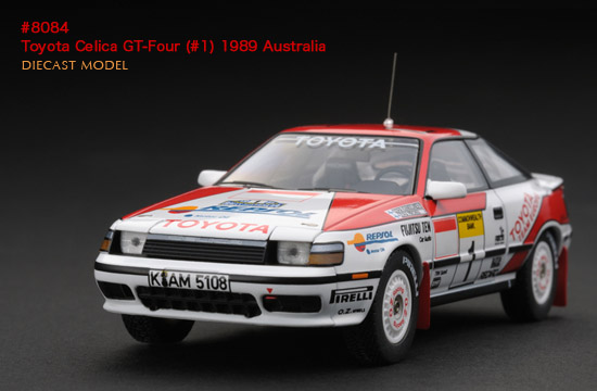 Модель 1:43 Toyota Celica GT-4 №1 Rally Australia (Juha Matti Pellervo Kankkunen - Juha Piironen)