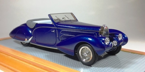 Модель 1:43 Bugatti T57C Aravis Gangloff Ch.№57710 Original Car - blue (L.E.60pcs)