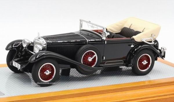 mercedes-benz 710ss 1929 cabriolet c sindelfingen lhd original car top down - black (l.e.45 pcs) IL153 Модель 1:43