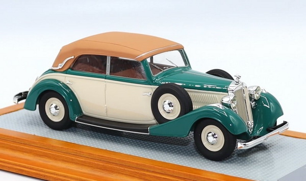 Horch 830 BL Cabriolet - 1936 - Green/Beige Original & Current Closed Car (L.e. 30 pcs.) IL179 Модель 1:43