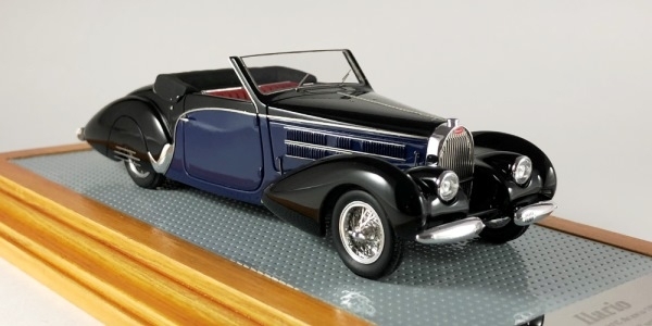 Модель 1:43 Bugatti T57C Aravis Cabrio Gangloff Ch.№57798 Original & Current Car (L.E.75pcs)