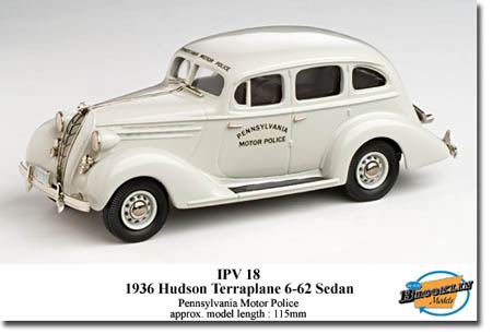 Модель 1:43 Hudson Terraplane 6-62 Sedan «Pennsylvania Motor Police»
