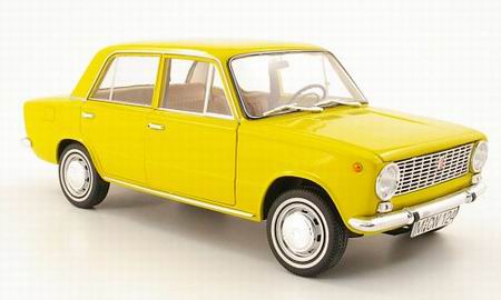 Модель 1:18 FIAT 124 - yellow (L.E.1012pcs for ModelCarWorld)