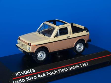 lada «niva» 4x4 poch plein soleil - brown/cream ICV046B Модель 1:43