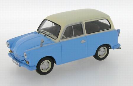 trabant p50 kombi - blue/beige IST046 Модель 1:43