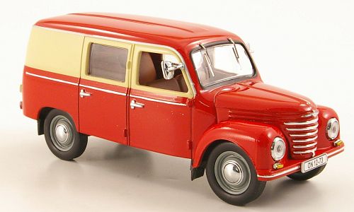 ifa framo v901/2 kastenwagen (фургон) - red/cream IST051 Модель 1:43