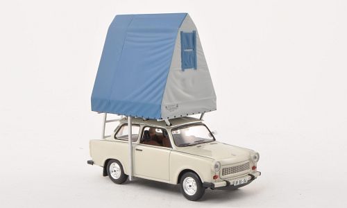 trabant 601 с палаткой - light grey IST188 Модель 1:43