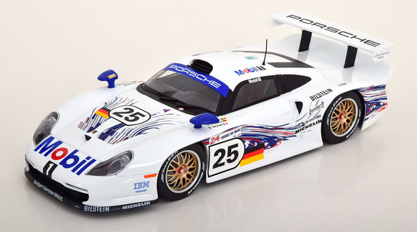 Модель 1:18 Porsche 911 GT1 No.25, 24h Le Mans 1997 Stuck/Boutsen/Wollek