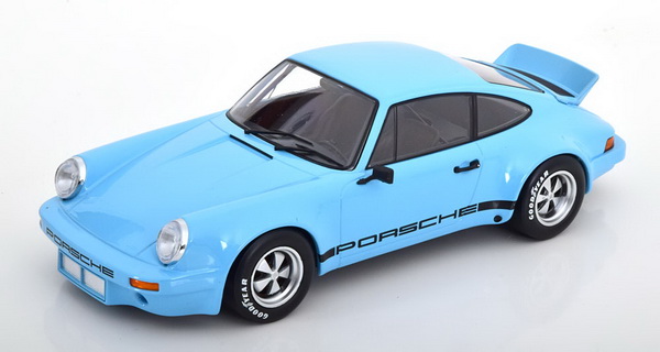 Модель 1:18 Porsche 911 Carrera 3.0 RSR Street Version - 1973 - Light blue/black