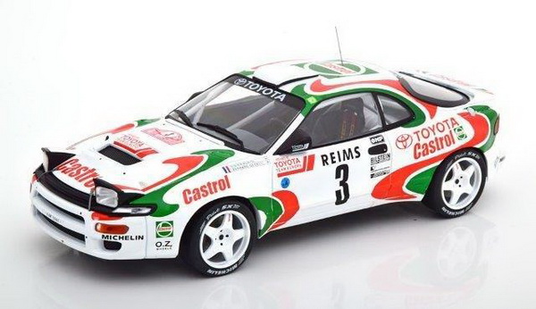 toyota celica turbo 4wd (st185) #3 "castrol" auriol/occelli rally monte carlo 1993 18RMC041A Модель 1:18