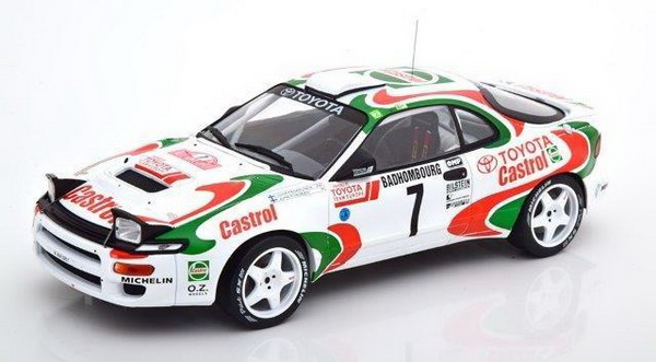 toyota celica turbo 4wd (st185) #7 "castrol" kankkunen/pironen rally monte carlo 1993 18RMC041B Модель 1:18
