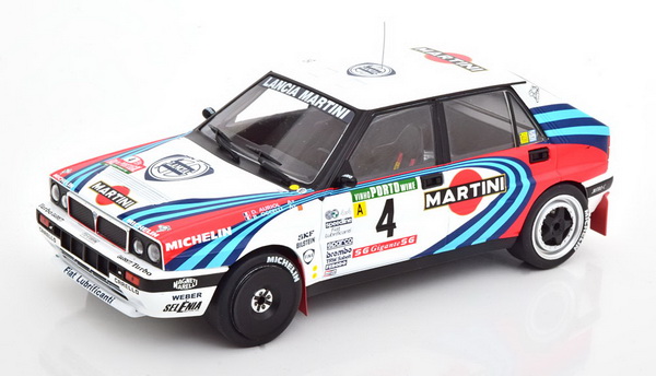 lancia delta integrale 16v #4 "martini" auriol/occelli 2 место rally portugal 1990 18RMC064B Модель 1:18