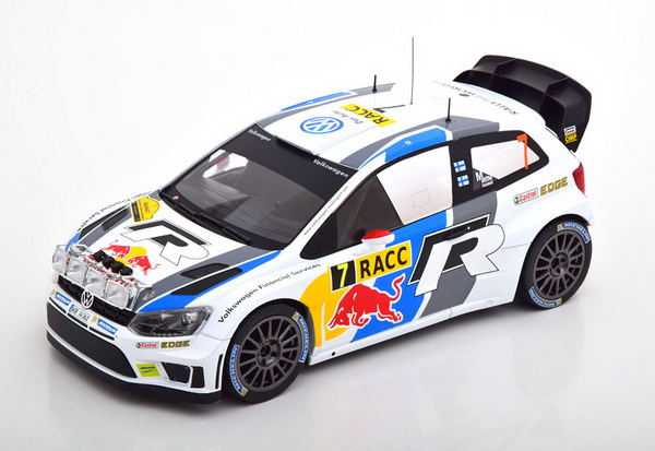 Модель 1:18 Volkswagen Polo R WRC №7 Rally Catalunya (Jari-Matti Latvala - Miikka Anttila) (с люстрой)