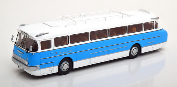автобус ikarus 66 1972 white/light blue BUS022 Модель 1:43