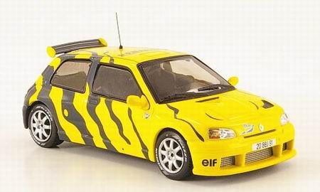 renault clio maxi test car - yellow/grey CLC181 Модель 1:43
