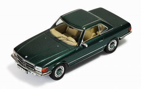 mercedes-benz 350sl (w107) hardtop - green met with beige interior CLC193 Модель 1:43